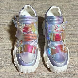 Anthony Wang X LASR Holographic Battle Angel Platform Sneakers
